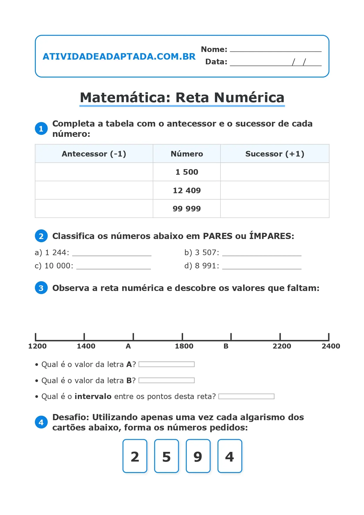 Ilustação da atividade